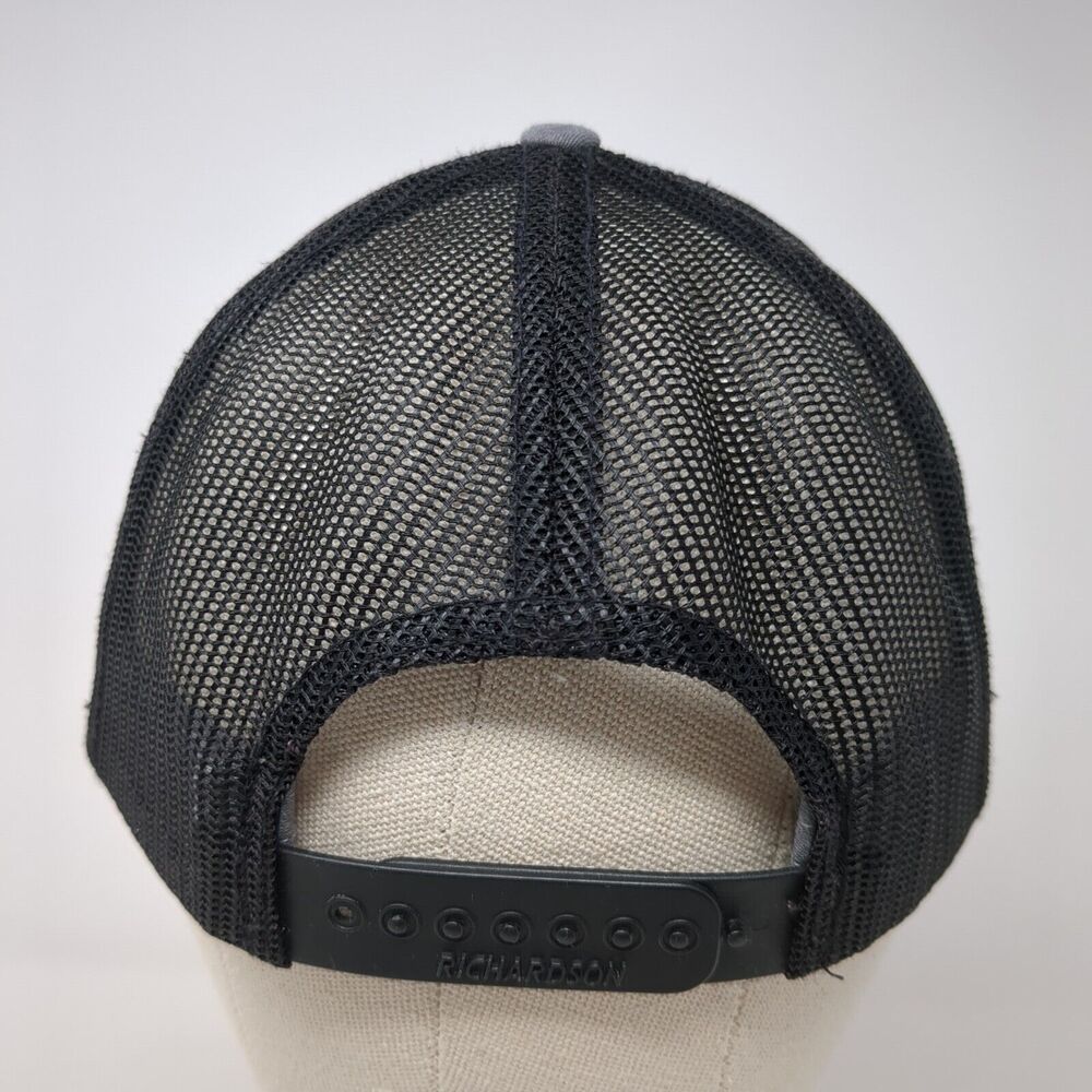 Simplot Animal Sciences Snapback Trucker Hat Gray… - image 5